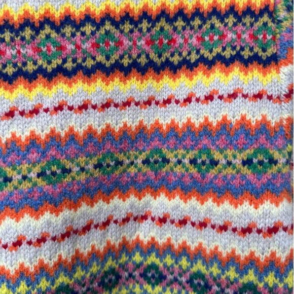 Stella McCartney Multicolor Zigzag Wool Women’s US 10 (EU 44) High Low Sweater - Picture 6 of 16